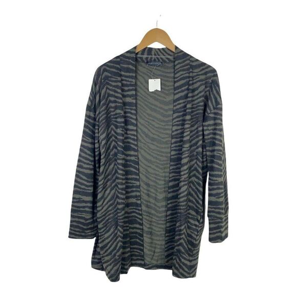 Sanctuary Womens Small Petite Black Zebra Print Open Front Cardigan Long Sleeve - Picture 1 of 9